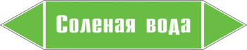 Маркировка трубопровода "соленая вода" (пленка, 252х52 мм) - Маркировка трубопроводов - Маркировки трубопроводов "ВОДА" - Магазин охраны труда и техники безопасности stroiplakat.ru